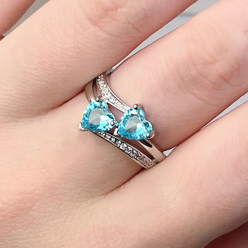 Twin Heart Ring