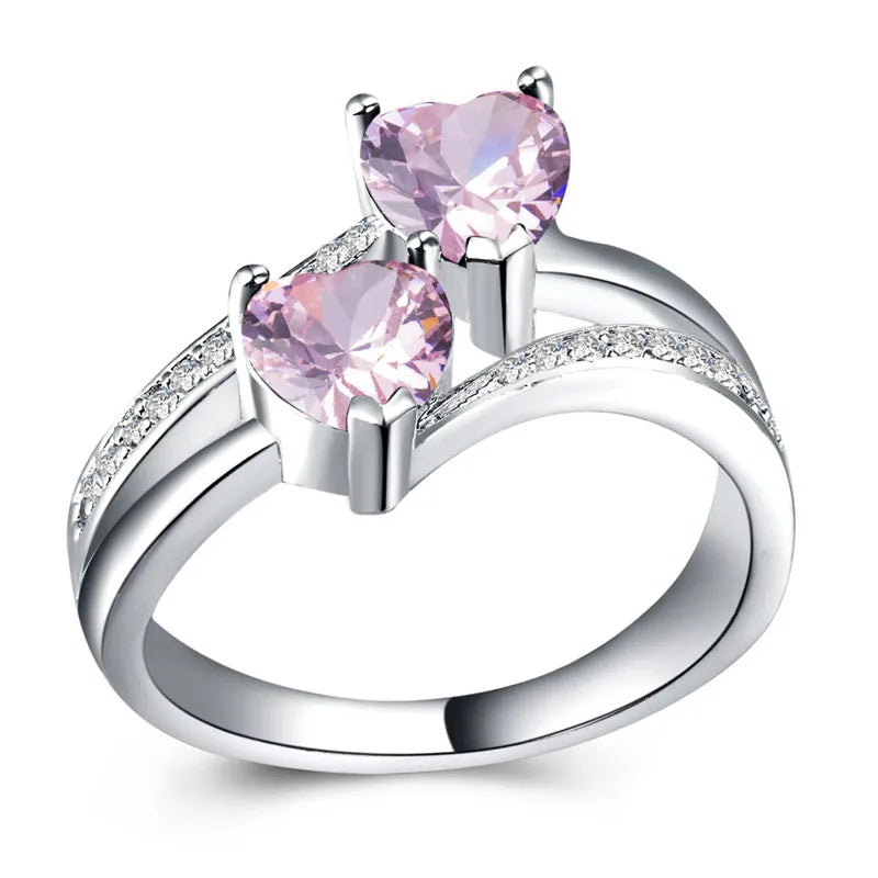 Twin Heart Ring