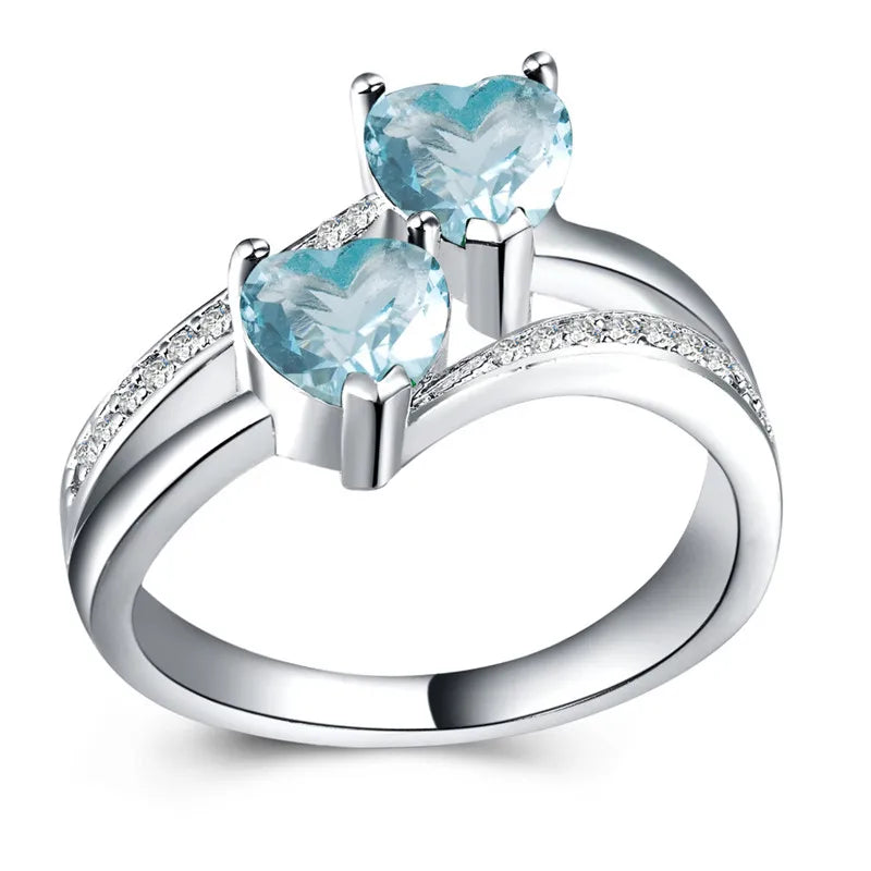 Twin Heart Ring